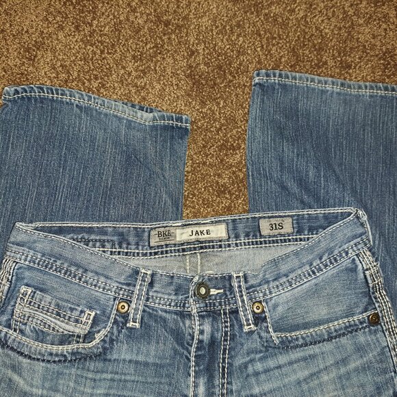 Buckle BKE Denim Jake Embroidered Pocket Jeans Mens 31S Short - Picture 5 of 11